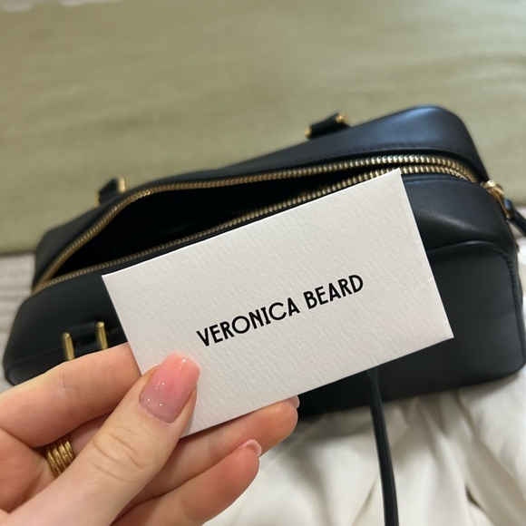 Veronica Beard Boxy Shoulder Bag Black - Picture 2 of 7
